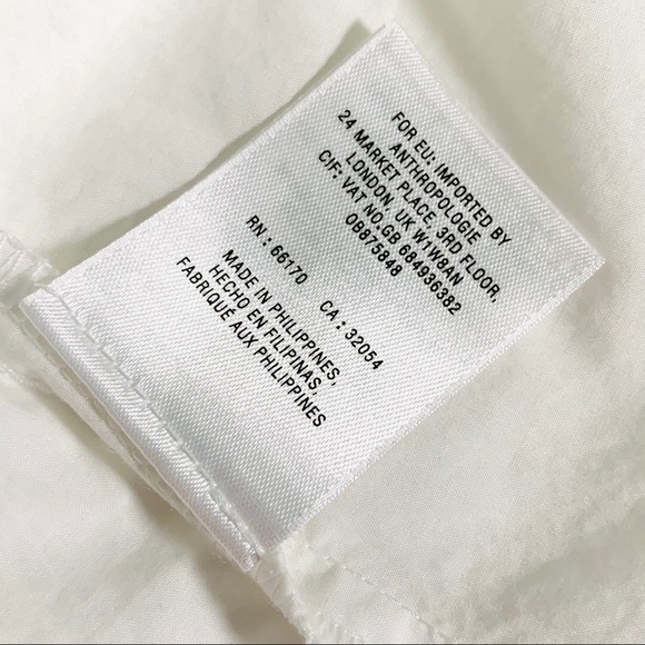 Maeve White Blouse with Blue Buttons - Picture 8 of 9